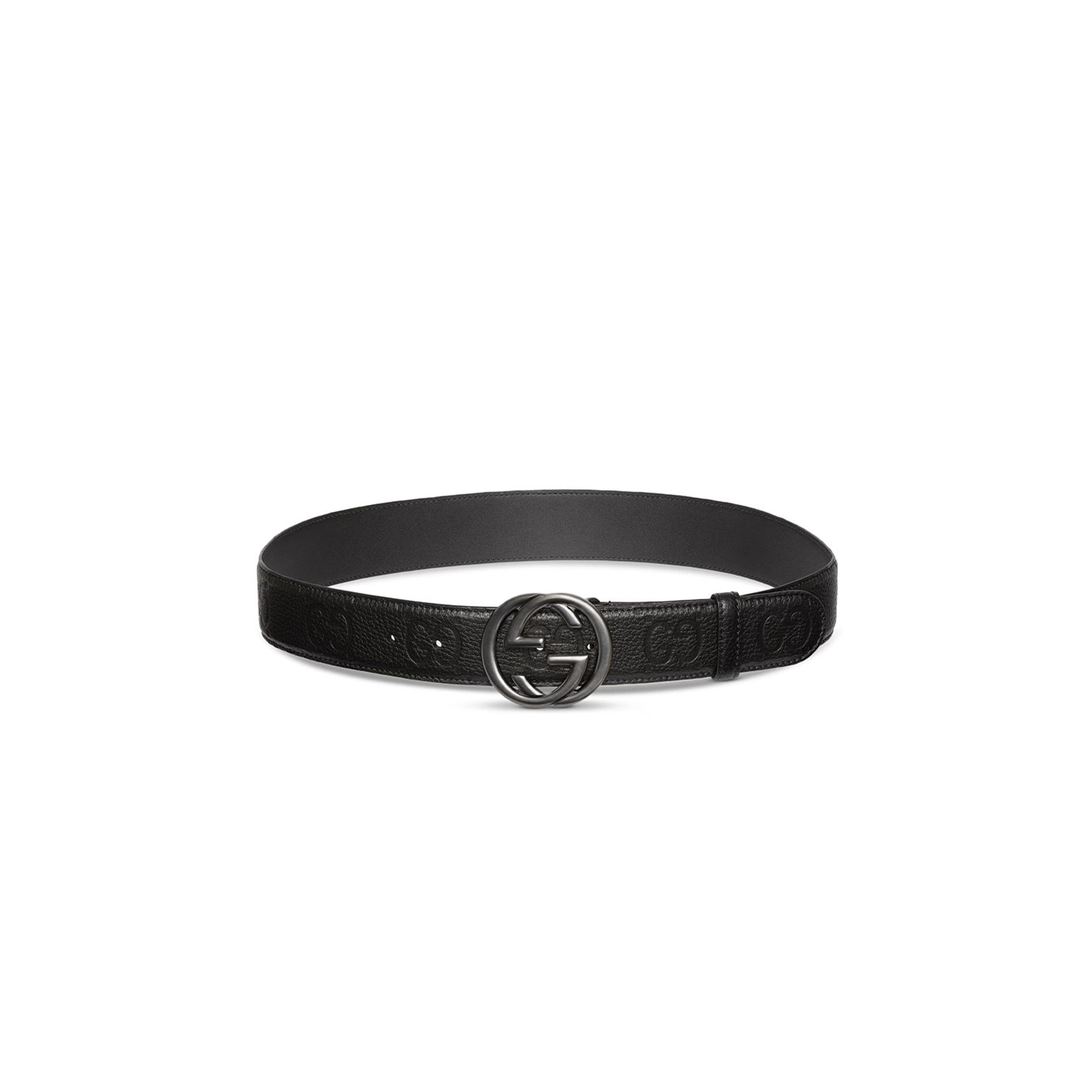 GUCCI REVERSIBLE BELT WITH INTERLOCKING G BUCKLE 774153
